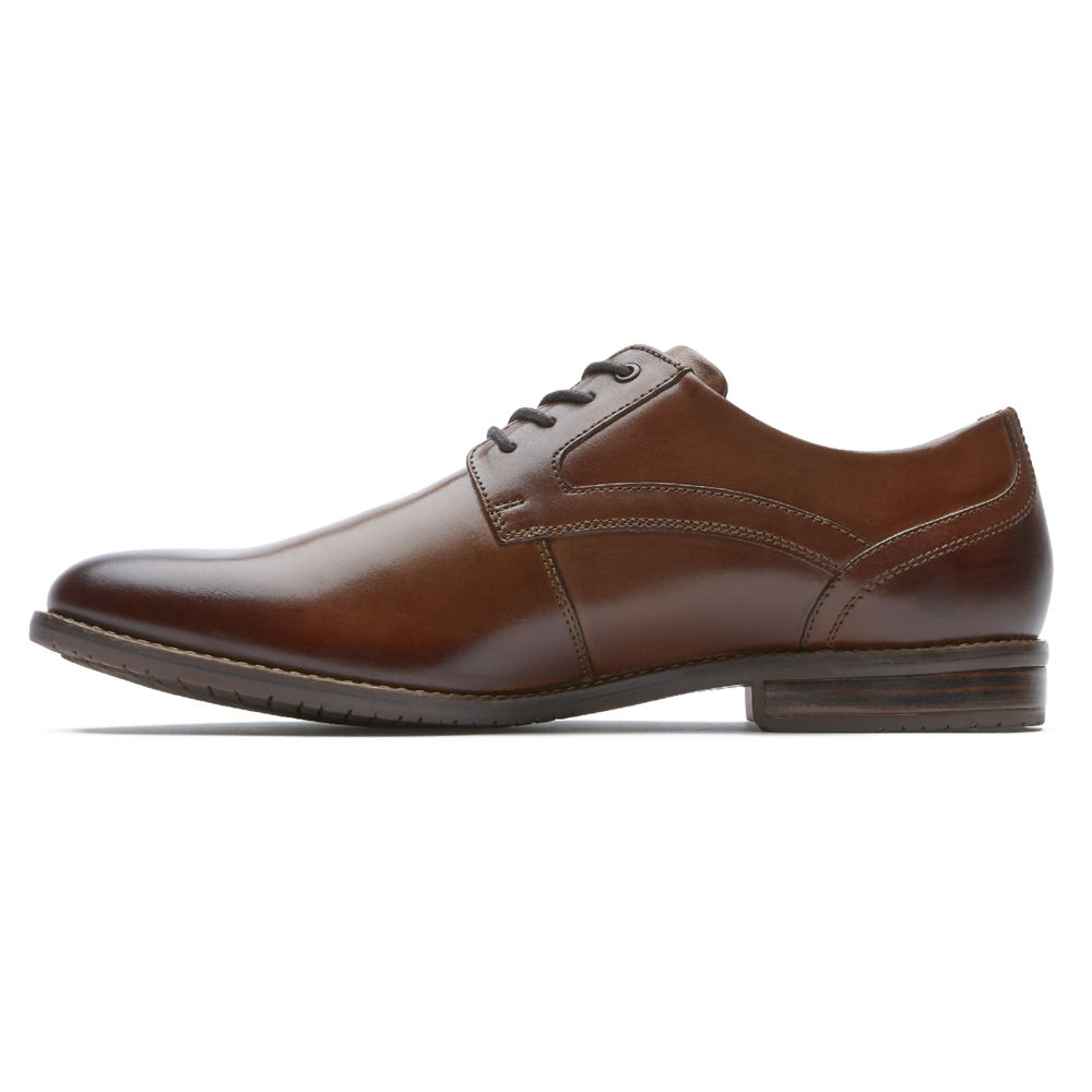 Rockport Mens Oxfords Brown - Style Purpose 3 Plain Toe - UK 846-TNEUSJ